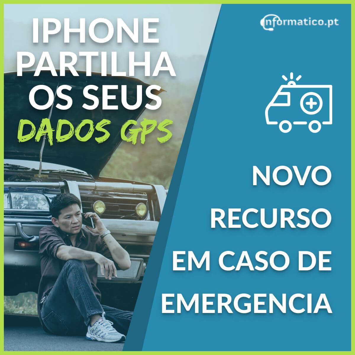 iPhone partilha localização com serviços emergência