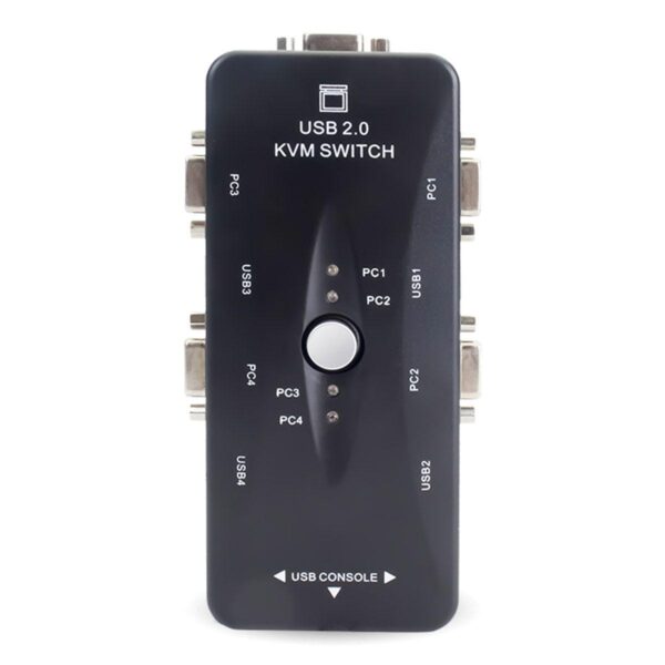 Switch KVM 4 portas – USB 2.0