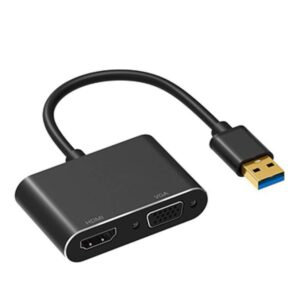 Adaptador vídeo USB 3.0 para VGA e HDMI