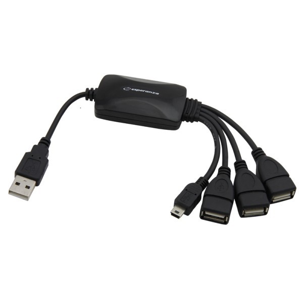 HUB USB 2.0 ESPERANZA EA158 - 4 portas