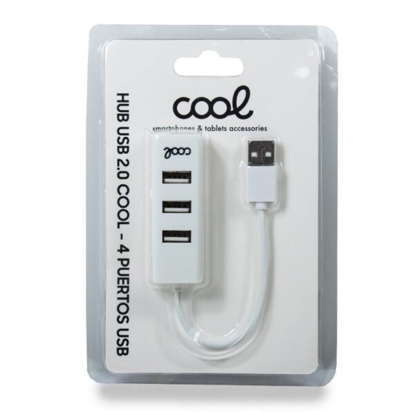 HUB USB 2.0 COOL - 4 portas - Branco