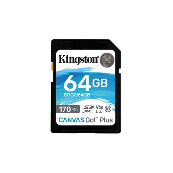Cartão SD KINGSTON CANVAS - 64GB 1