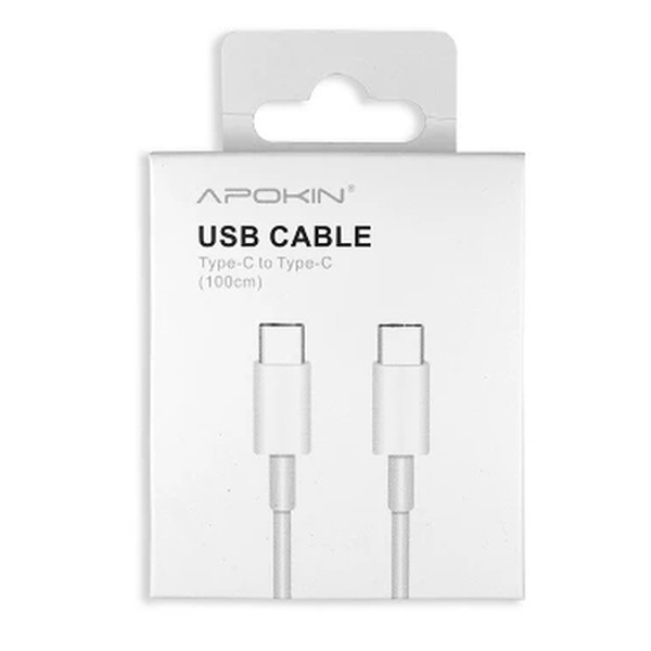 Cabo USB-C para USB-C APOKIN 80273
